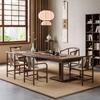 Nova Mesa de Chá de Madeira Maciça Estilo Chinês Conjunto Completo Sala de Estar Varanda Mesa de Chá Kung Fu Tronco Zen Tábua Grande Mesa de Chá de Escritório