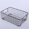 Cesta de Almacenamiento de Hierro Vintage para Exhibición de Libros de Escritorio, Cesta de Almacenamiento de Snacks, Organizador de Artículos Varios, Decoración del Hogar Estilo Japonés