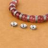 Plata esterlina s925 plata tailandesa envejecida espaciador de cruz de 8 mm diy pulsera para hombre pulsera Wenwan cuentas espaciadoras material para accesorios