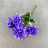 Dália Crisântemo Simulada de 6 Cabeças para Decoração de Casa, Arranjos Florais de Casamento, Flores Artificiais, Ornamentos Artificiais de Flores Multicor Sonhadores, Exposições Florais