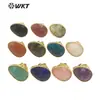 WT-R487 nueva forma de gota de agua gema de color diseño hueco de 18K anillo grande retro accesorios para hombres y mujeres