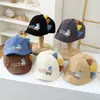 Gorra para Niños con Bordado de Dinosaurio Lindo, Nuevo Boina Coreana Estilo Primavera para Niños, Gorra de Visera Delantera Moda y Elegante