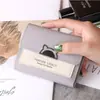Carteira Pequena Dobrável Curta Portátil para Estudante de Ensino Médio Mini Doce Porta-moedas Pequeno Fresco Bolsa para Cartões Multi-cartões Bolsa Pequena