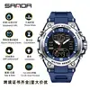 El Reloj Sanda es un Reloj Digital de Moda y Genial de Doble Pantalla y Esfera Grande para Adolescentes, Resistente al Agua y Luminoso para Deportes al Aire Libre