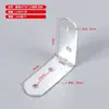 Cantoneiras de Ferro Cantoneiras Galvanizadas de Canto Arredondado Cantoneiras em L Fixador de Ângulo Reto 90 Graus Cabeça Chata Conectores de Placas de Madeira Cantoneiras Reforço
