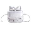Bolsa para Niños Corea del Sur Lindo Lazo de Niña Bolso Cuadrado Pequeño Retro Cuero Aceitado Lunares de Onda Redonda Bolsa Cruzada para Padres e Hijos Bolsa Roja
