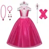 Comercio Exterior Navidad Cosplay Vestido para Niña Grande Bella Durmiente Aurora Vestido de Princesa Vestido Largo