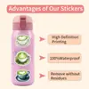 55Pzs Nuevos Stickers de Graffiti Matcha Matcha Decorativos para Patineta, Maleta, Pegatinas DIY Venta al por mayor de fábrica