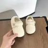 Zapatos peludos elegantes para niñas, nueva colección otoño/invierno 2026, zapatos infantiles con estampado de leopardo, forro polar, suela suave, cálidos, cómodos, zapatos de algodón estilo princesa