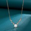 Colar de Prata Esterlina S925 com Chifre de Veado e Pérola Mori para Mulheres Moda Design Versátil Pingente Criativo Pingente de Celebridade da Internet Atacado