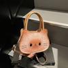 Gato Pão Fofo e Excêntrico 2026 Verão Nova Moda Versátil Simples Estilo de Luxo Bolsa de Ombro Único Transversal
