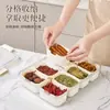 Caja de Almacenamiento de Especias Transfronteriza para Uso en Cocina, Frasco de Condimentos Multicompartimento de Grado Alimenticio, Contenedor Sellado para Refrigerador para Especias y Condimentos