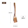 Conjunto de Espátula e Colher de Madeira de Acácia Espátula para Wok Concha para Sopa Espátula Antiaderente para Cozinhar Colher de Madeira Utensílios Domésticos de Cozinha Utensílios de Mesa