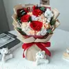 Ramo de Rosas Moradas Flores Eternas Regalo de Cumpleaños