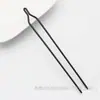 Horquilla antigua de la serie negra mate con retención de color por electroforesis, material principal para accesorios de joyería DIY