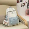 Mochila Nueva Fresca y Sencilla para Estudiantes de Secundaria Niñas Alta Apariencia Estampado de Estrellas Campus Gran Capacidad Mochila de Viaje