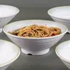 Vajilla de Melamina de Alto Valor Comercial, Estilo Lujo Ligero Tazón para Carne de Res, Tazón para Ramen, Tazón para Sopa, Tazón para Fideos, Tazón para Hot Pot Picante, Tazón Cónico