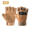 Guantes deportivos tácticos militares para exteriores, de medio dedo, para hombre, estilo militar, protectores, resistentes al desgaste, transpirables
