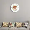 Reloj de pared de leóncito lindo sala de estar hogar minimalista creativo moda personalidad arte digital silencioso