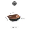 Plato de condimentos para restaurante de olla caliente de melamina plato creativo de plástico para postre y bocadillos estilo japonés retro plato de sabor a salsa