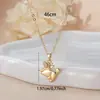 Collar con Colgante de Ciervo Tridimensional de Diseño Nicho Más Vendido Transfronterizo de Luo Chen con Incrustación de Circonita Cadena para Clavícula