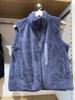 Chaleco Largo de Vellón Polar de Terciopelo para Mujer Soltera Japonesa Color Puro Cuello Alto Cálido para Casa Ropa Exterior Otoño e Invierno 451441