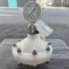 Amortiguador de Pulsos Tipo Diafragma de CPVC Acero Inoxidable de PVC PVDF Tanque de Buffer de Aire de PP con Manómetro