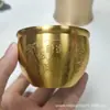 Cilindro de Arroz de Latón Senshe Cilindro Jucai Baifu Adornos de Latón en Tesoro Decoración de Sala de Estar del Hogar Fábrica de Artesanías Venta al por Mayor