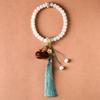Vermelho Natural tesouro nobre oco pingente sachê esculpido Bodhi contas antigas anel giratório portátil pulseira estilo antigo feminino atacado
