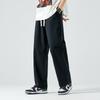 Calça Casual Puro Algodão Masculino Primavera e Outono Calça Slim-fit Reta Solta Masculina Primavera 2023 Nova Calça Longa All-match