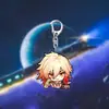 Merchandising de Honkai Star Rail Llavero Acrílico Mariposa Bebiendo Luna Fuego Fluyente Luciérnaga Arena Fluyente Fuegos Artificiales Dorados Colgante Accesorio para Bolsa