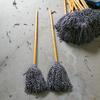 Mop de vara de madeira cabeça redonda fio de algodão mop suprimentos de limpeza doméstica sanitários 9,9 yuans casa necessidades diárias pequenos artigos