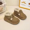 Zapatos Birkenstock para Niñas 2026 Invierno Nuevas Llegadas Zapatos de Algodón con Pelo de Doble Capa de Felpa para Niños Zapatos de Algodón Cálidos con Suela Suave Engrosada para Niños