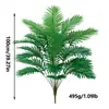 Planta Verde Simulada Nórdica Palmeira Girassol Sala de Estar Pátio Grande de Chão Decoração de Casa Árvore Falsa de Plástico Atacado