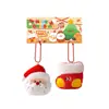 Natal Novo Papai Noel Pingente Decoração Boneca de Pelúcia Pingente Árvore de Natal Boneco de Neve Guirlanda Pingente