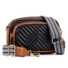 En stock Amazon nuevo bolso bandolera de cuadros bordado retro popular combinación de colores cinta bandolera bolso cuadrado pequeño Cresta de León al por mayor