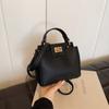 Bolso de Hombro Cruzado Vintage Elegante con Cierre Bolso Sobaco de Noche Color Sólido Patrón Lichi Bolso de Hombro Cruzado 2025 Nuevo Estilo Bolso Personalizado para Mujer