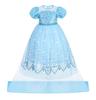 Vestido de princesa con lentejuelas Aisha europeo y americano, vestido de fiesta de cosplay, vestido de noche, vestido de malla para desfile de niñas