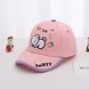 Gorra de béisbol casual para bebé al por mayor diseño de letra de dibujos animados color a juego de cachorro sombrero de sol para niño princesa comercio exterior
