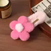 Nuevo Pasador de Pelo de Flor de Felpa Otoño e Invierno para Mujer, Pinza Grande de Una Palabra de Imitación de Piel de Conejo, Dulces Accesorios para el Cabello, Tocado, Pinza Bb