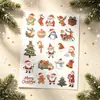 Adesivos Laser de Desenho Animado de Natal Novos Transfronteiriços Rena Fofa Boneco de Neve Material para Diário Infantil Adesivos de Decoração para Caixa de Presente Em Estoque