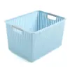 Cesta de Almacenamiento de Plástico Tipo Mimbre Cesta Hueca para Snacks y Artículos Varios Cesta Grande para Juguetes Venta al por Mayor