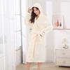 Bata Alargada Absorbente Usando Toalla de Baño Amazon Transfronterizo Dulce Terciopelo con Capucha para Mujer Dormitorio Camisón Venta al por Mayor Grueso
