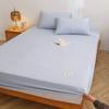 Clase A Grado Materno e Infantil Algodón Lavado Artesanal Cubrecama de una sola pieza Color Sólido Cubrecama Protector de Colchón Simmons Sábana Antideslizante