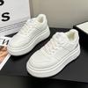 Zapatos Casuales Blancos Personalizados para Mujer 2025 Nueva Primavera Zapatos Deportivos Versátiles de Suela Gruesa Estudiantes Trbottomyy Zapatos de Suela Gruesa