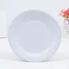Bandeja de papel desechable para niños de jardín de infantes, hecha a mano, bandeja para pintar, tarta de cumpleaños, barbacoa, bandeja redonda para la cena, venta al por mayor de fábrica