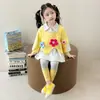 Conjunto de Ropa de Otoño para Niñas 2026 Moda Primavera-Otoño Estilo Coreano Casual Conjunto de Dos Piezas para Niñas: Sudadera y Leggings
