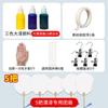 Leque Pintado, Kit de Material para Leque com Laca Espessa, Leque, Leque Redondo, Tinta, Leque de Laca em Branco com Letras, DIY, Peça Única Dropshipping