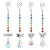 Borboleta Colorida Libélula Coração Abelha Peça de Ferro Metal Tridimensional Ornamentos Janela Decoração de Casa Cristal Captador de Sol