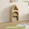 Gabinete de Almacenamiento de Juguetes de Madera Maciza para Niños Mesa de Juegos Hecha a Mano Estante de Almacenamiento de Juguetes Gabinete de Almacenamiento para Jardín de Infancia Gabinete Organizador